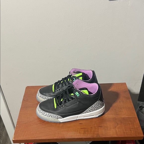 Nike Air Jordan 3 Retro SE GS Electric Green Sneaker size 5.5y-7w dnds  NOBOX - Picture 3 of 8